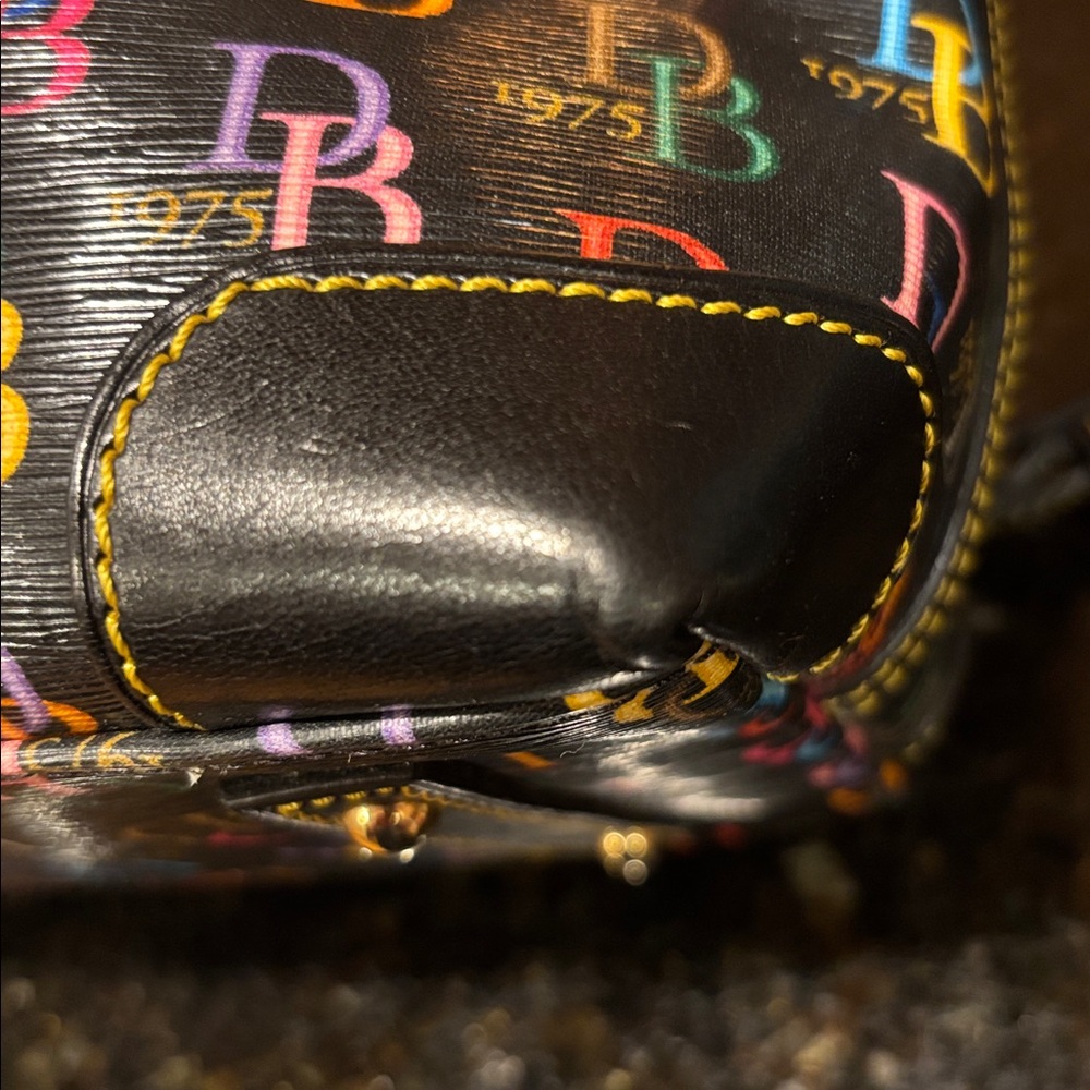 Dooney & Bourke DB75 Rainbow Zipper Dome Satchel Excellent Condition - Picture 8 of 15